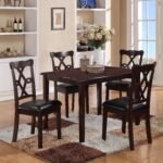 COPPER DINING TABLE + CHAIR SET