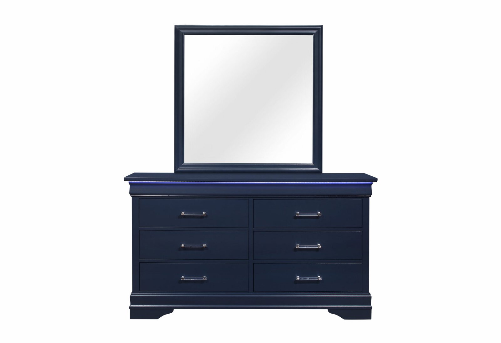 Charlie-Blue-Dresser-1-3.jpg CHARLIE BLUE MIRROR - Image 1