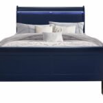 CHARLIE BLUE FULL BED WITH LED