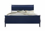 CHARLIE BLUE KING BED WITH LED