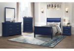 CHARLIE BLUE TWIN BED WITH LED - Image 3
