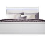 CHARLIE WHITE KING BED WITH LED