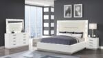 COCO QUEEN 5 PC BEDROOM SET IN MILKY WHITE - Image 2