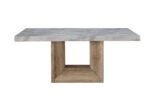 D02 NATURAL DINING TABLE + 8 D8683 DINING CHAIRS - Image 2