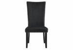 D03 BLACK VELVET DINING CHAIR