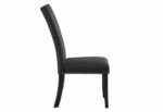 D03 BLACK VELVET DINING CHAIR - Image 2