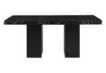 D03 DINING TABLE +8 D03 DINING CHAIRS BLACK - Image 2