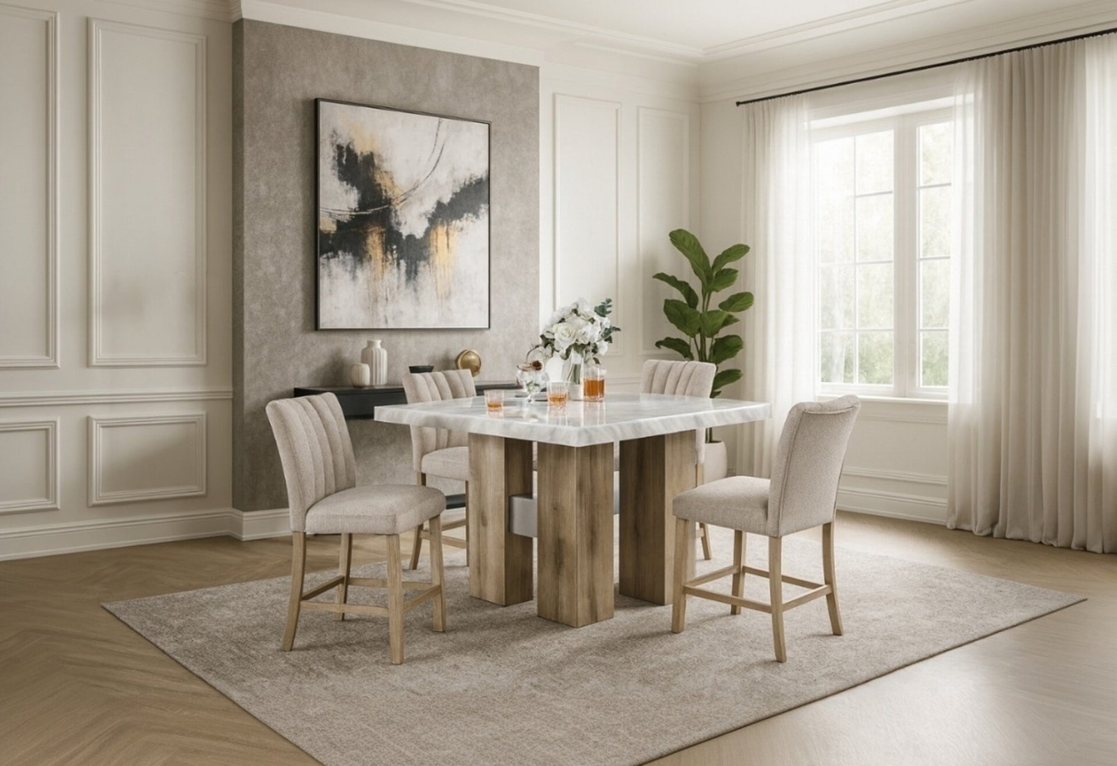 D04-NAT-BT-D8683BS-NEW-RSC-1.jpg D04 NATURAL BAR TABLE + D8685 BEIGE/NAT BAR STOOL - Image 1