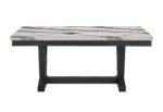 D1319 BLACK/WHITE DINING TABLE