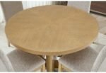 D3124 NATURAL DINING TABLE 48″ AND 4 D1248 DINING CHAIR - Image 2