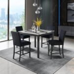 D4054 BAR TABLE WITH 4 BAR STOOLS
