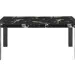 D4088DT BLACK MARBLE DINING TABLE