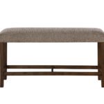 D4355 BROWN BAR TABLE BENCH
