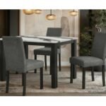 D8032DT PANDA DINING TABLE & D9026DC BLK DINING CHAIR