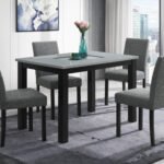 D8112 DINING TABLE WITH 4 D8112 DINING CHAIRS