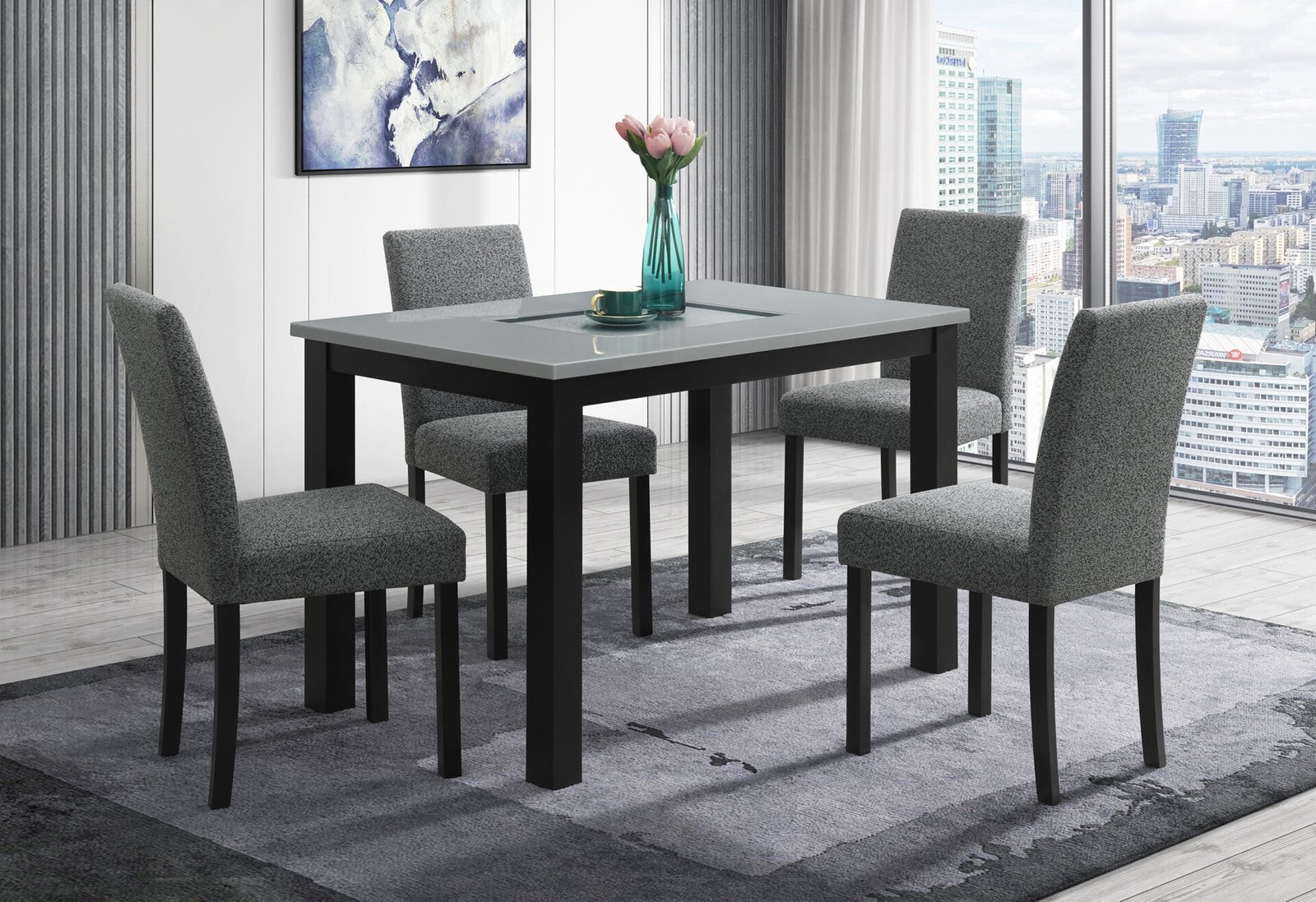 D8112DT-DC-RSC-1.jpg D8112 DINING TABLE WITH 4 D8112 DINING CHAIRS - Image 1