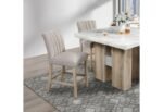 D04 NATURAL BAR TABLE + 6 D8685 BEIGE/NAT BAR STOOL - Image 2