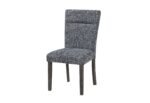 D86 GREY DINING CHAIR WITH BROWN LEGS - Image 2