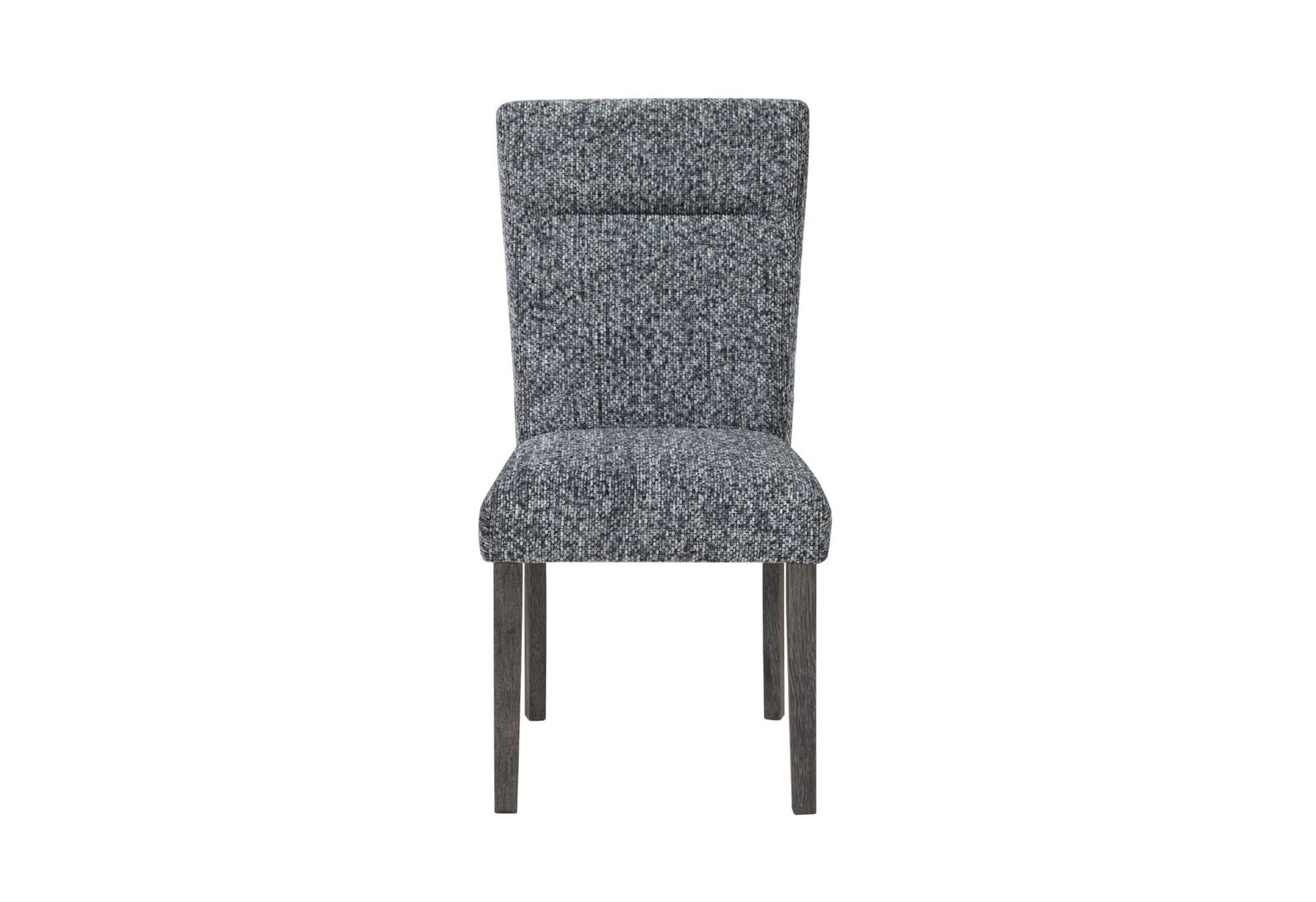 D86DC-FRONT.jpg D86 GREY DINING CHAIR WITH BROWN LEGS - Image 1
