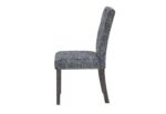 D86 GREY DINING CHAIR WITH BROWN LEGS - Image 3