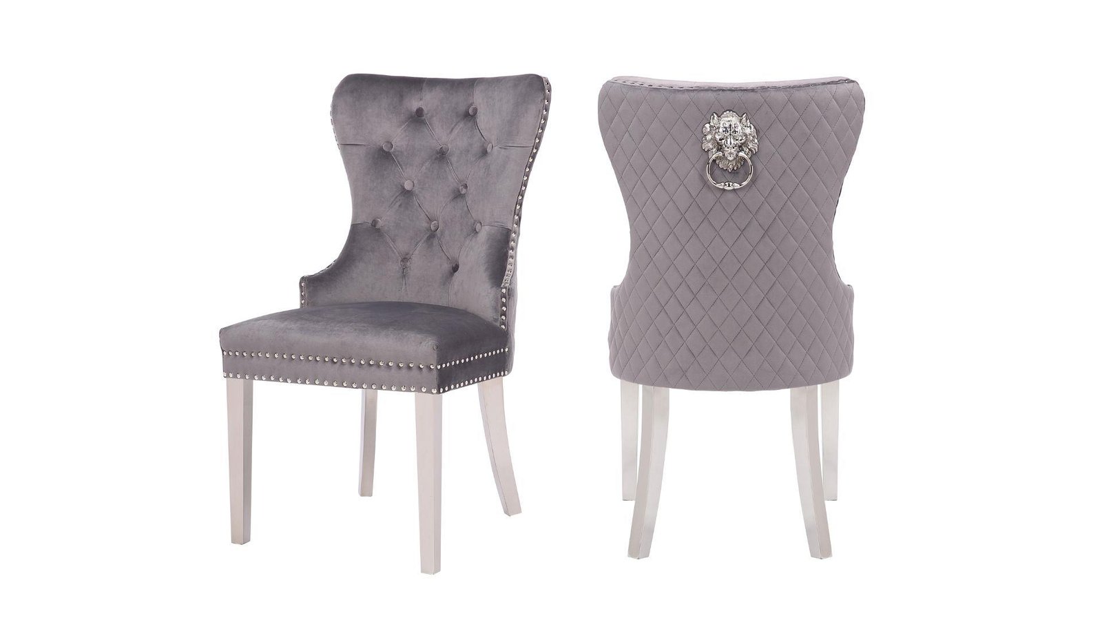 DARK_GRAY_1500_975.jpg SIMBA STAINLESS STEEL LEGS DARK GRAY - 2 CHAIRS PER BOX - Image 1