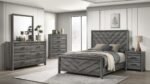 DENVER TWIN 5 PC BEDROOM SET IN GRAY