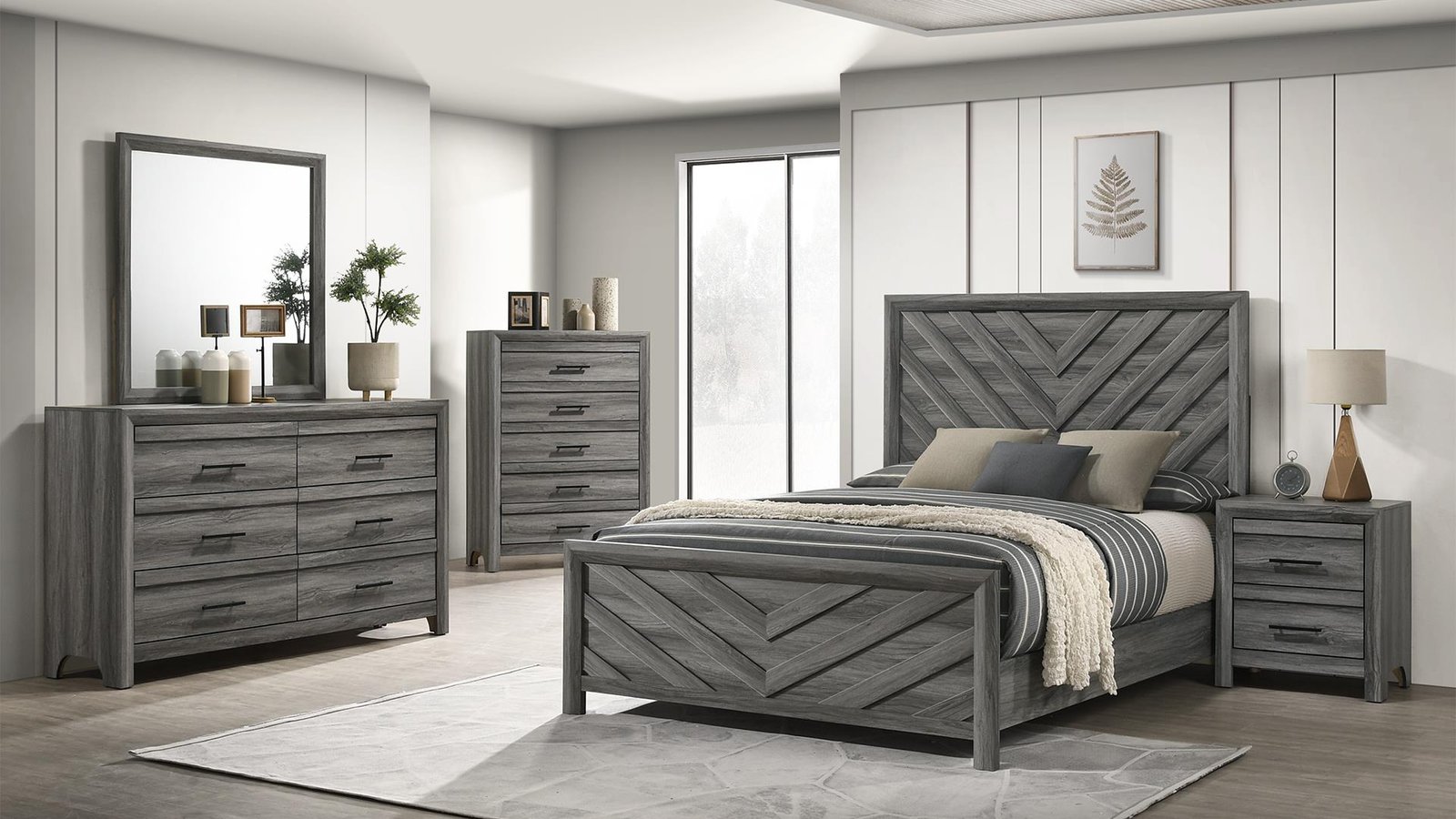 DENVER_GRAY_16_36_1500_975.jpg DENVER TWIN 5 PC BEDROOM SET IN GRAY - Image 1