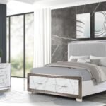 DESIRE KING 4 PC BEDROOM SET IN WHITE