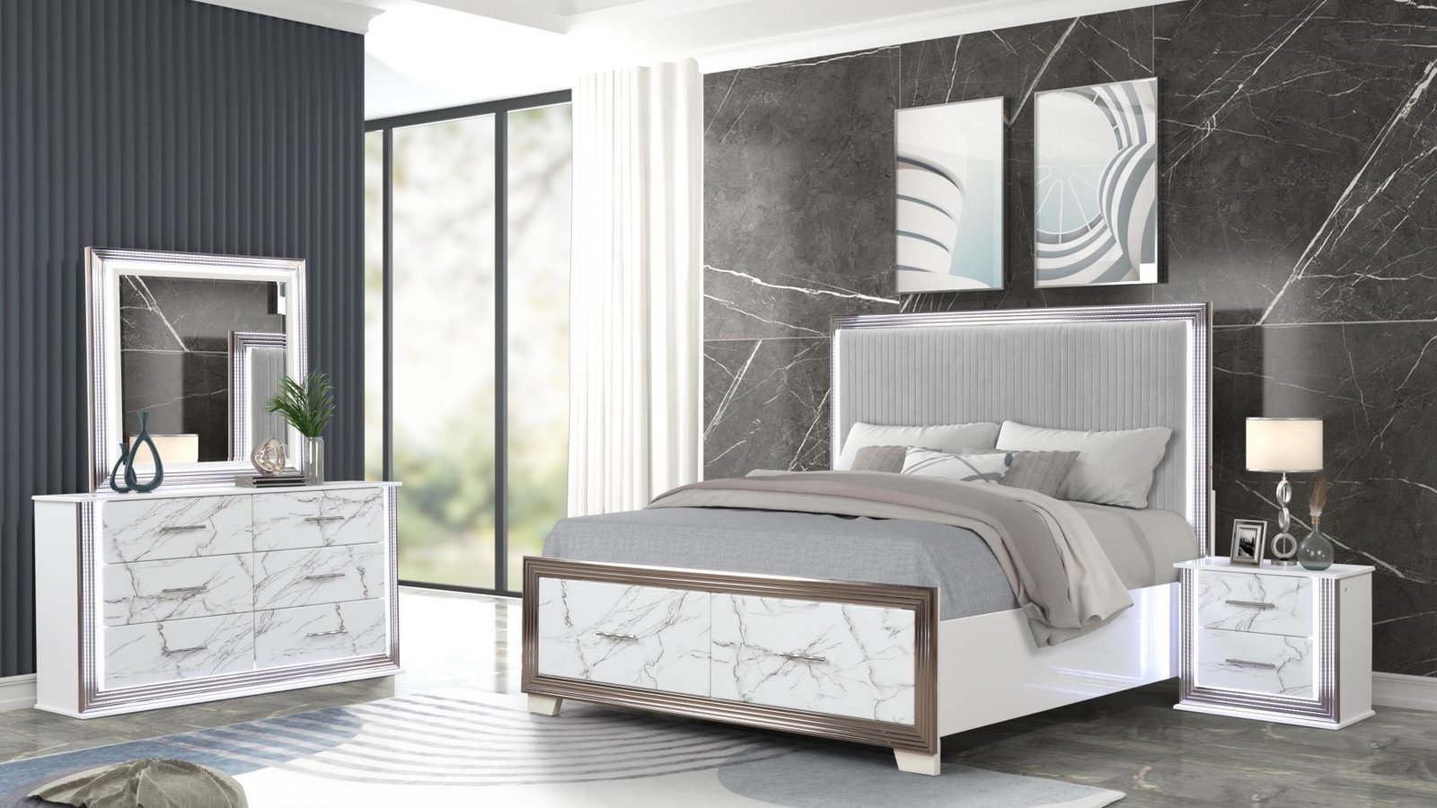 DESIRE_4PC_MIAN_IMAGE_46_1500_975.jpg DESIRE KING 4 PC BEDROOM SET IN WHITE - Image 1