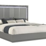 ELARA KING BED IN GRAY