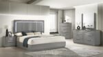 ELARA QUEEN 4 PC BEDROOM SET IN GRAY