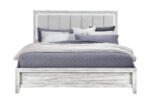 ELSIE GREY KING BED WITH LED