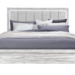 ELSIE GREY KING BED WITH LED