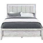 ELSIE GREY QUEEN BED WITH LED