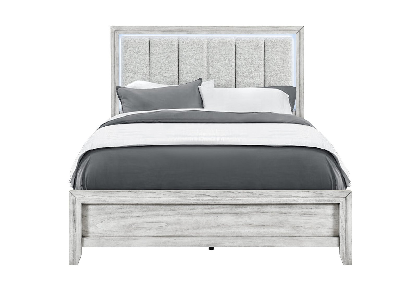 ELSIE-GREY-QB-1-1.jpg ELSIE GREY QUEEN BED WITH LED - Image 1
