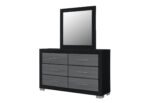 EMMA BLACK/GREY DRESSER - Image 4