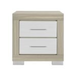 EMMA NATURAL/WHITE NIGHTSTAND