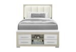 EMMA NATURAL/WHITE FULL BED WITH LED AND USB