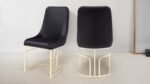 EMRALD GOLD LEGS BEIGE - 2 CHAIRS PER BOX - Image 2