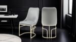 EMRALD GOLD LEGS BEIGE - 2 CHAIRS PER BOX - Image 3