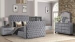 ENCORE KING 4PC BEDROOM SET IN GRAY