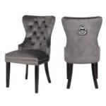 ERICA WOOD LEGS DARK GRAY - 2 CHAIRS PER BOX
