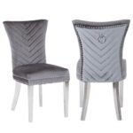 EVA STAINLESS STEEL LEGS DARK GRAY - 2 CHAIRS PER BOX