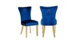 EVA GOLD LEGS DARK GRAY - 2 CHAIRS PER BOX - Image 4