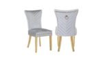 EVA GOLD LEGS DARK GRAY - 2 CHAIRS PER BOX - Image 2
