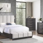 CLIFTON QUEEN 5PC BEDROOM SET IN CHARCOAL GRAY