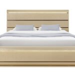 GENESIS GOLD QUEEN BED WITH LED