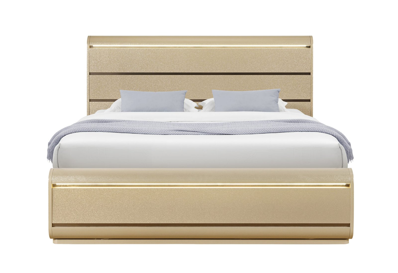 GENESIS-GOLD-KB-1-1.jpg GENESIS GOLD QUEEN BED WITH LED - Image 1