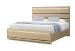 GENESIS GOLD QUEEN BED WITH LED - Image 2