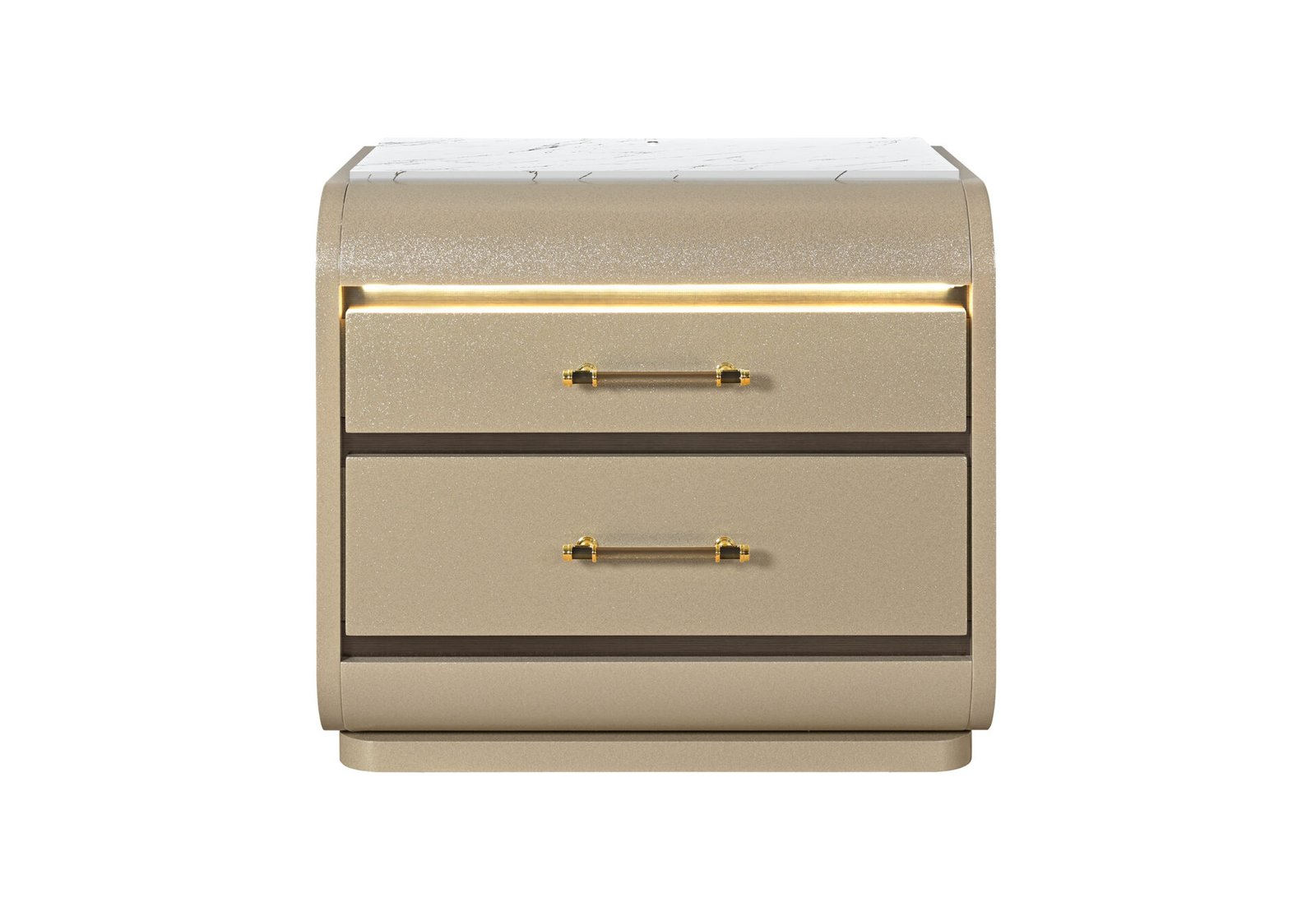 GENESIS-GOLD-NS-1-1.jpg GENESIS GOLD NIGHTSTAND WITH LED - Image 1